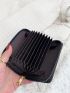 Litchi Embossed Zip Around Card Holder
