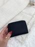 Litchi Embossed Zip Around Card Holder