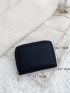 Litchi Embossed Zip Around Card Holder