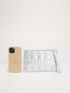 Heart Embossed Metallic Square Bag
