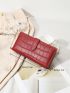 Crocodile Embossed Long Wallet
