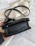 Minimalist Snap Button Square Bag