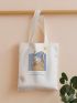 Cartoon Graphic Shopper Bag