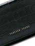 Crocodile Embossed Letter Graphic Small Wallet