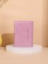 Crocodile Embossed Letter Graphic Small Wallet