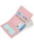 Crocodile Embossed Letter Graphic Small Wallet