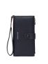 Letter Graphic Long Wallet With Wristlet