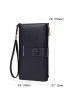 Letter Graphic Long Wallet With Wristlet