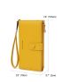 Letter Graphic Long Wallet With Wristlet