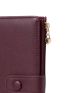 Letter Detail Snap Button Long Wallet