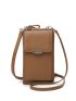 Metal Detail Flap Phone Wallet