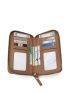 Metal Detail Flap Phone Wallet