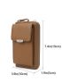 Metal Detail Flap Phone Wallet