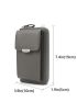 Metal Detail Flap Phone Wallet