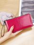 Minimalist Long Wallet With Wristlet