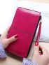 Minimalist Long Wallet With Wristlet