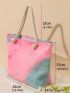 Tie Dye Shoulder Tote Bag
