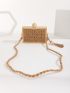 Mini Braided Detail Box Bag With Bag Charm