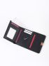 Letter Detail Metal Decor Small Wallet