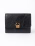 Letter Detail Metal Decor Small Wallet