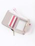 Metal Decor Quilted Detail Small Wallet