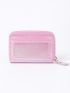 Holographic Zipper Around Card Holder