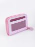Holographic Zipper Around Card Holder