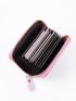 Holographic Zipper Around Card Holder