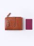 Snap Button Design Long Wallet