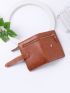Snap Button Design Long Wallet