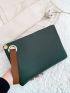 Minimalist Square Bag With Wristlet