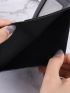 Crocodile Embossed Snap Button Small Wallet
