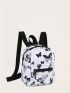 Mini Butterfly Graphic Pocket Front Classic Backpack