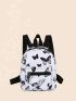 Mini Butterfly Graphic Pocket Front Classic Backpack