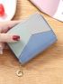 Colorblock Stitch Detail Small Wallet