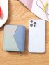 Colorblock Stitch Detail Small Wallet