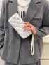 Quilted Zipper Around Square Bag