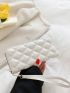 Quilted Zipper Around Square Bag