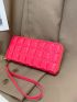 Quilted Zipper Around Square Bag