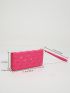Quilted Zipper Around Square Bag