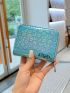 Holographic Leopard Pattern Card Holder