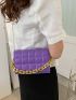 Mini Quilted Snap Button Square Bag