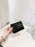 Crocodile Embossed Flap Small Wallet