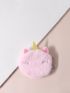 Fuzzy Unicorn Design Coin Purse