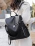 Minimalist Zip Front Functional Backpack