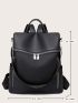 Minimalist Zip Front Functional Backpack