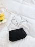 Rhinestone Decor Chain Glitter Crossbody Bag
