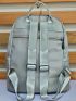 Minimalist Metal Decor Functional Backpack