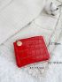 Crocodile Embossed Coin Purse