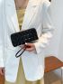 Quilted Pattern Clutch Bag